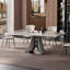 Ensemble de table de salle à manger rectangulaire de luxe de style italien-107149857-107149855