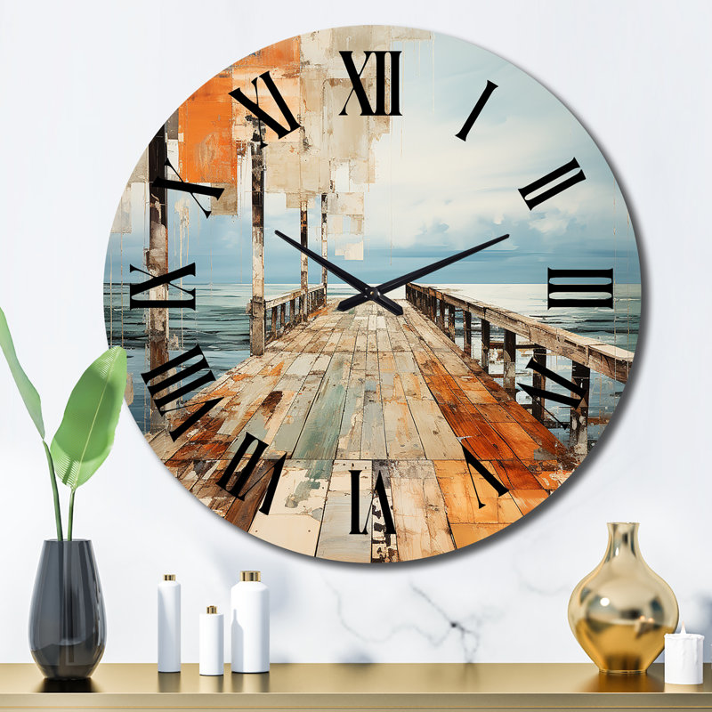 Horloge murale en métal Biannca, Grand