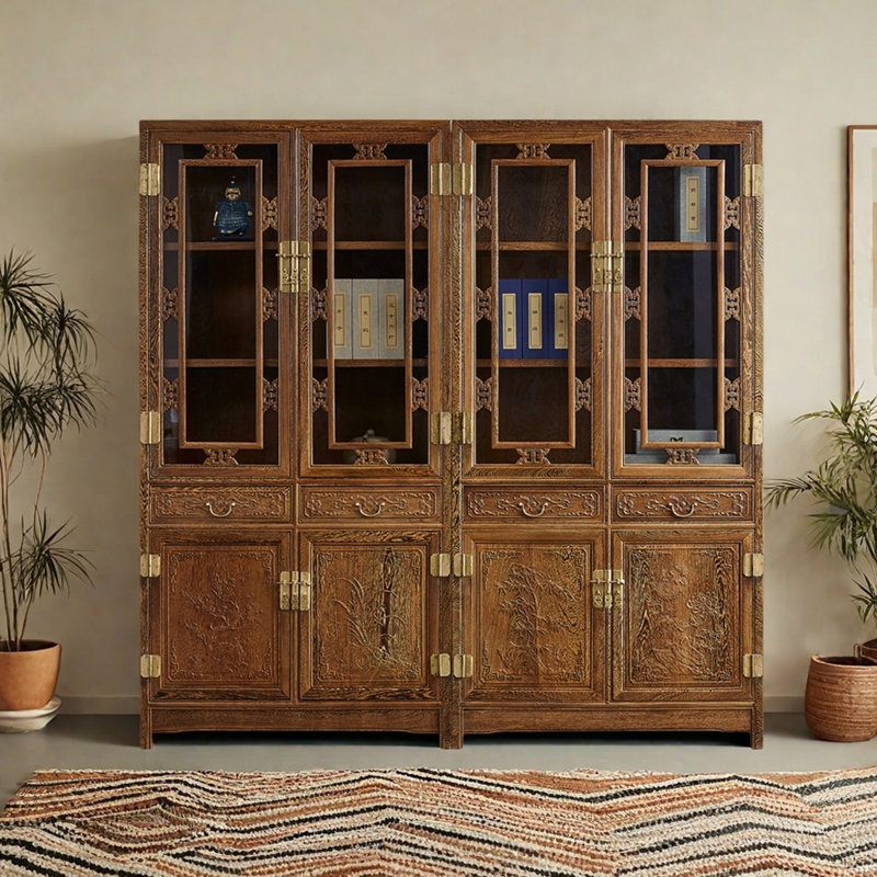 Bibliothèque vintage de style chinois