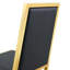 Chaises de salle à manger ergonomiques avec structure luxueuse en métal-129028267