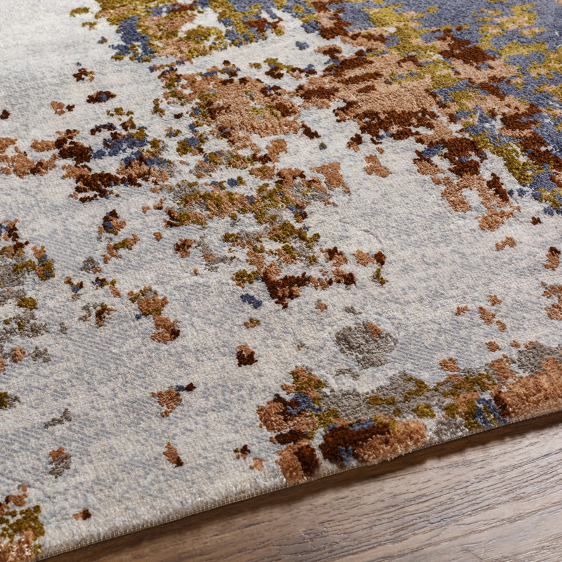 Abstract Indoor Rug, Rectangle 9'2" x 12'9"