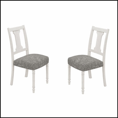 Tannen Set of 2 and Gray Dining Side Chairs, Stylish and Comfortable for Modern Dining Rooms