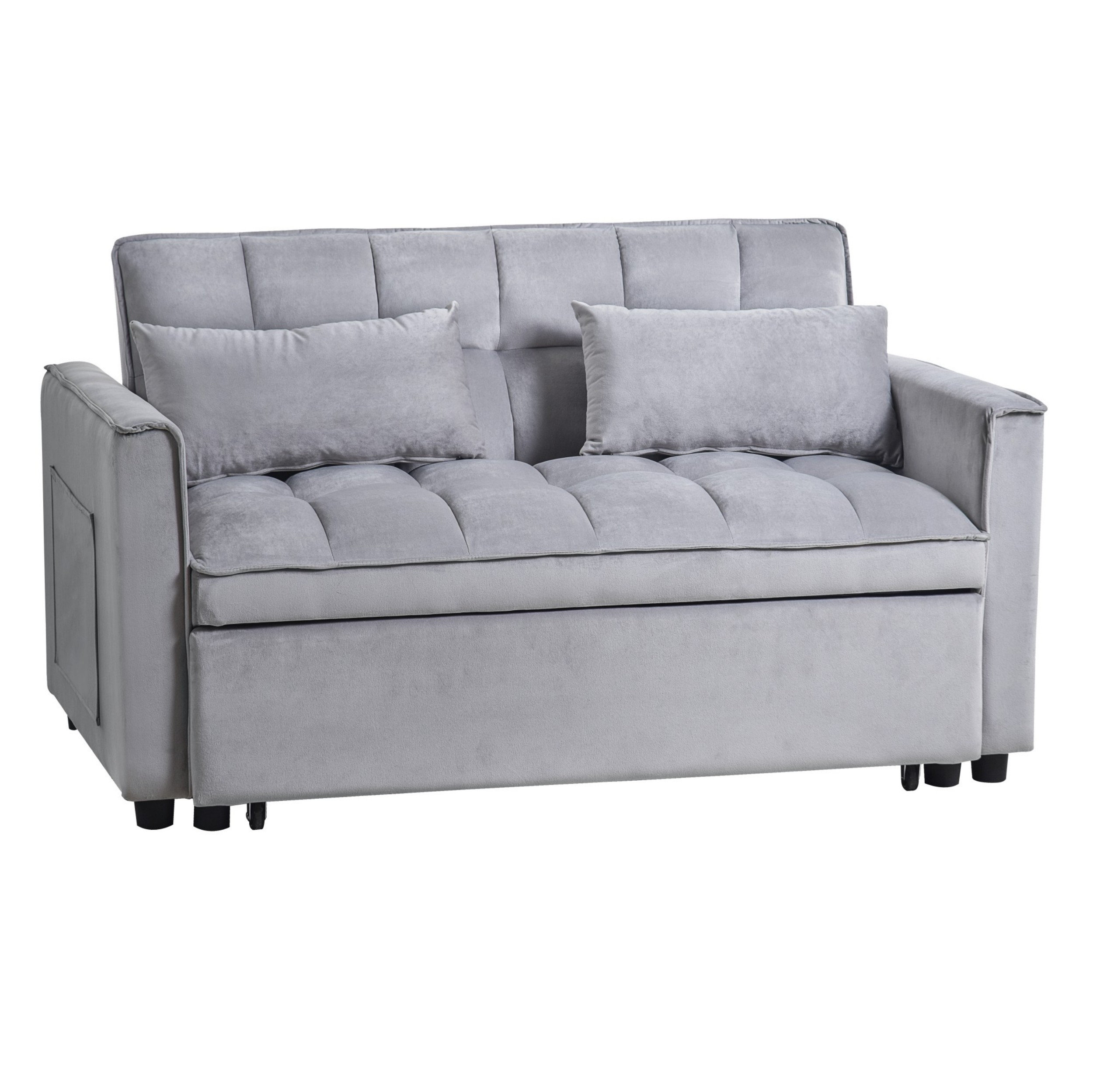 Hokku Designs Modern Convertible Sofa with Pull Out Bed - Wayfair Canada