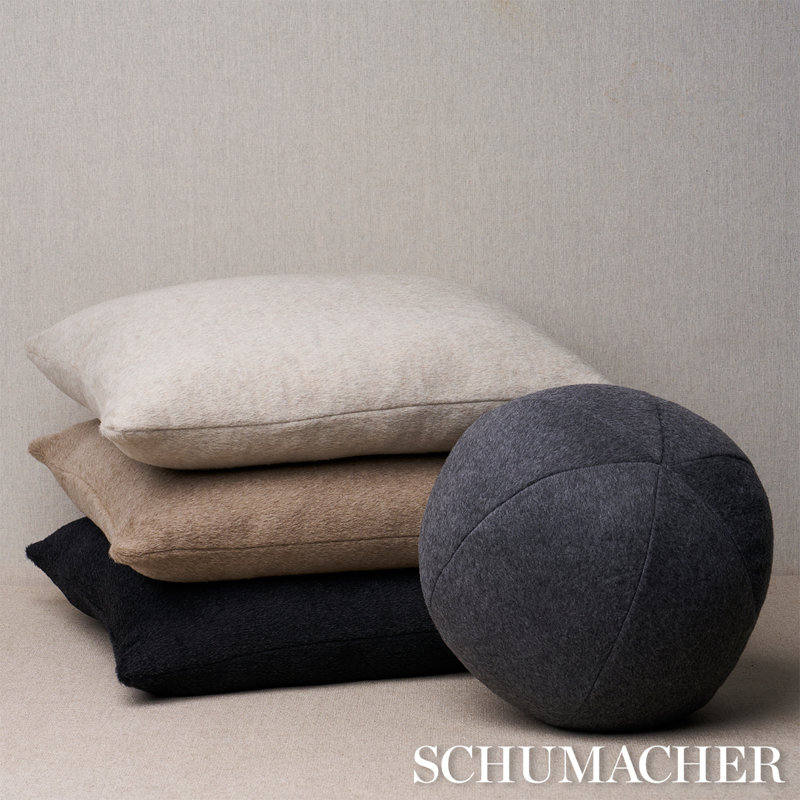 Dixon Mohair Pillow, 20" x 20", Stone
