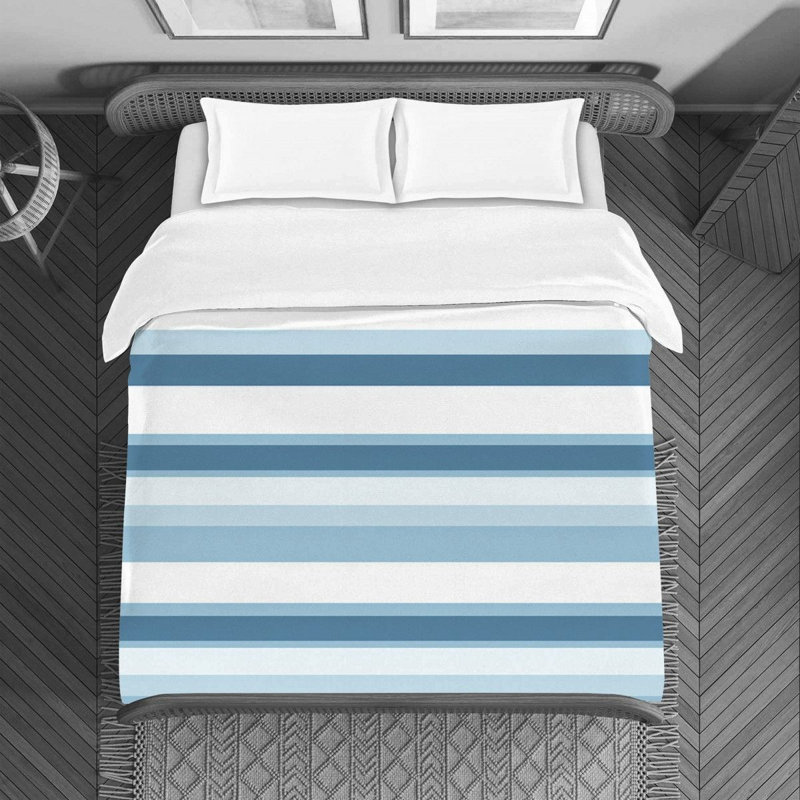 Housse de couette en microfibre , Housse de couette pour lit simple, Bleu clair