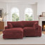 Canapé modulaire réversible 2 pièces rembourré en fausse fourrure de lapin avec canapé modulaire et coussins 2 pièces-1483908193-1483908194