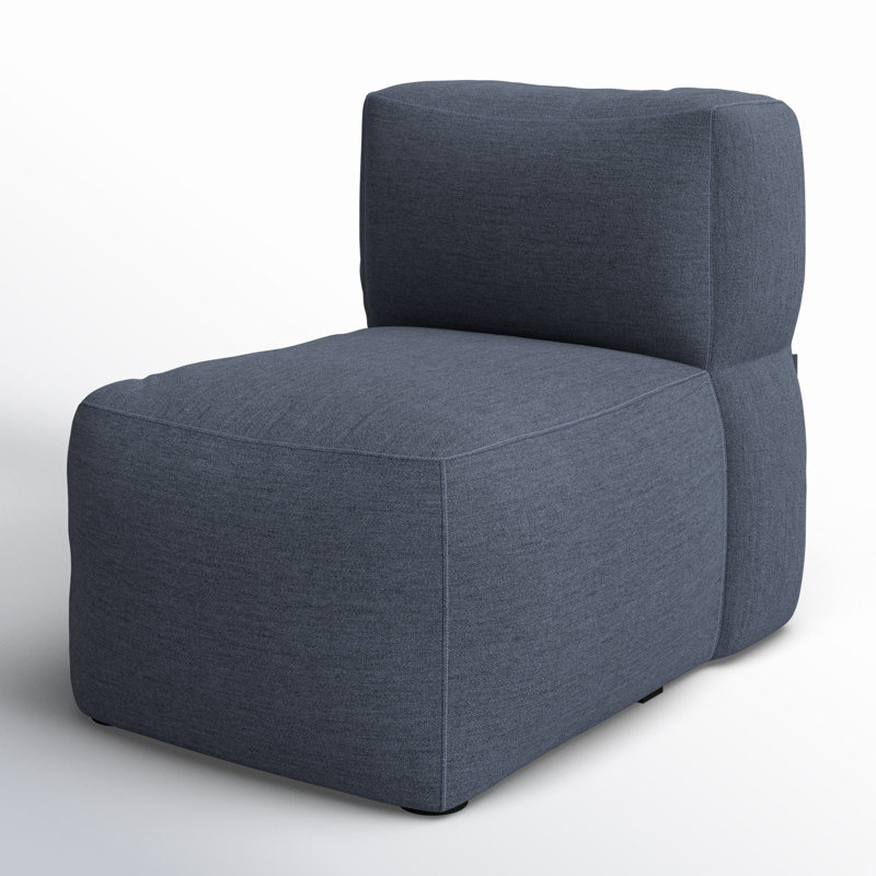Sunbrella Outdoor Solid Modular Seating, Blue