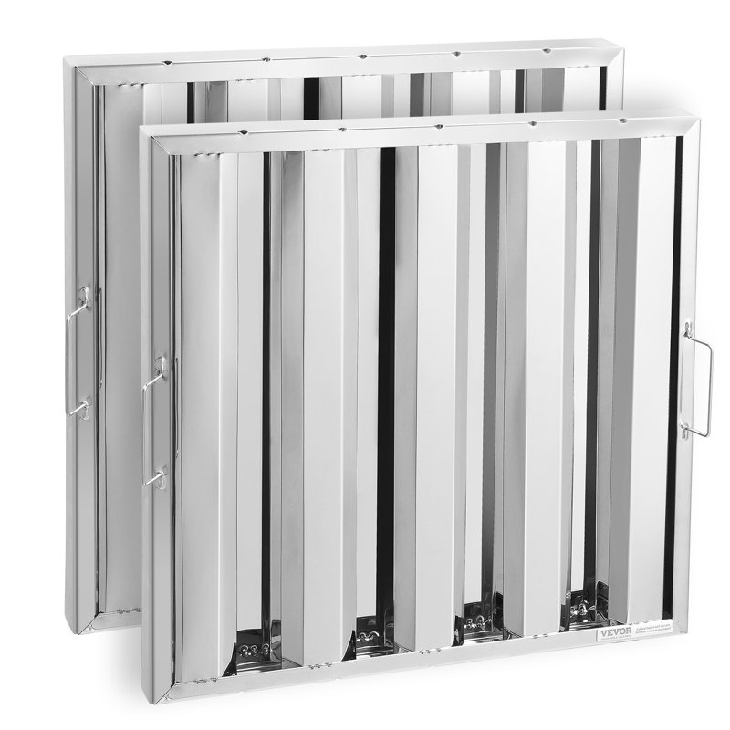 Jaeleigh Commercial Hood Filter 49.5 x 49.5 cm Stainless Steel Range Hood Baffle