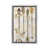 Toile avec cadre argenté