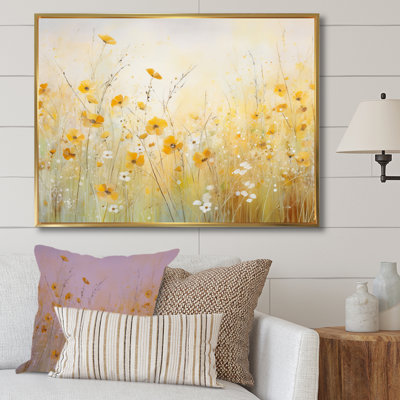 Blooming Yellow Poppy Flowers In The Meadows - Poppies Wall Art