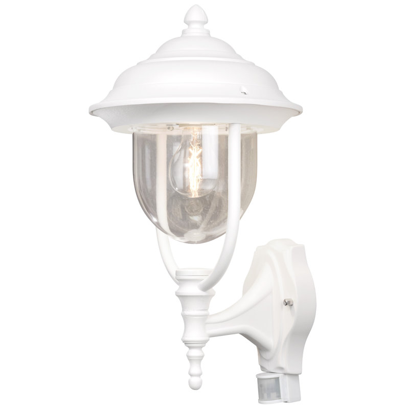 Parma Outdoor Wall Lantern, Matt White