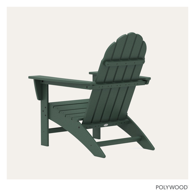 POLYWOOD Vineyard Adirondack Chair, Green
