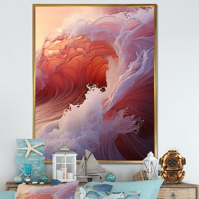 Impression sur toile Coral Wave Colorful Wonder I - Nautique et plage