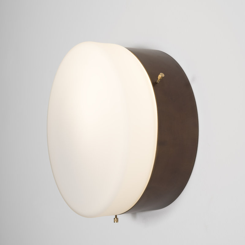 Solid Brass LED Flush Mounted Sconce