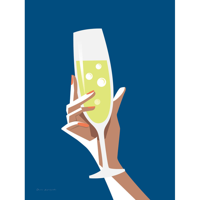 «Cocktail Time II Crop» par Omar Escalante - impression sur toile tendue, H 16 po x l 12 po