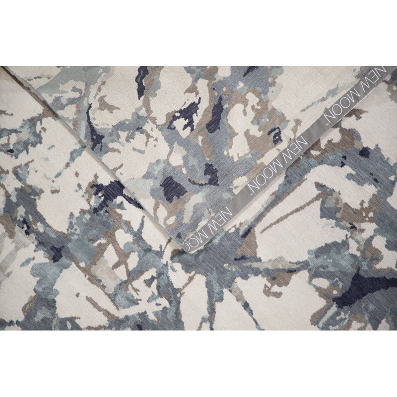 Shibori Abstract Area Rug, Rectangle 10' x 14'