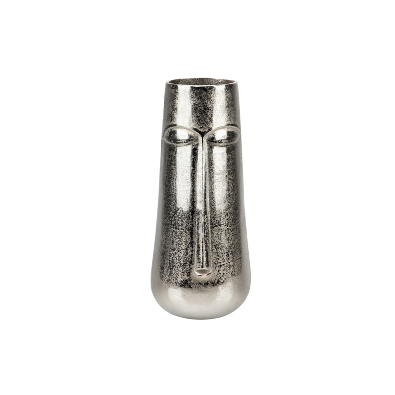 Hearld Metal Table Vase, 16x16x28 Cm, Nickel