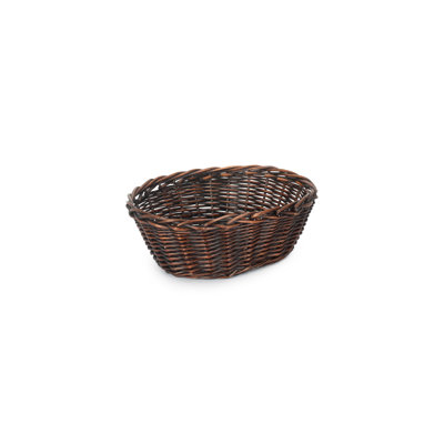 Lily Manor Wicker Oval Tray Basket