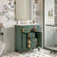 Ensemble de meuble-lavabo simple 36 po avec 4 tiroirs et 2 armoires, meuble de rangement 36 po