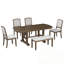 Bermuda extensible 6 pièces avec rallonge amovible et 4 chaises-355821681