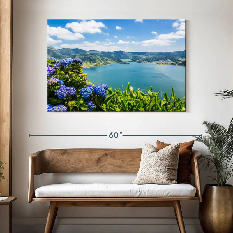 Alvord Sete Cidades Lakes, H 32 po x l 48 po