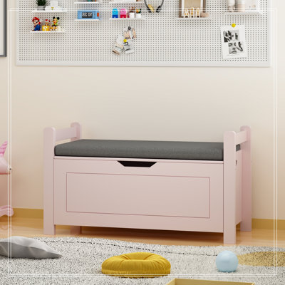 Banc avec rangement rabattable et siège souple