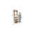 72''HX24''W 5-Tier Pescara Kenzie Reclaimed Pine Bookcase