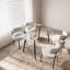 Table de salle à manger moderne et minimaliste pour 4 à 6 personnes en verre trempé et pieds en métal noir-264655417-258237266