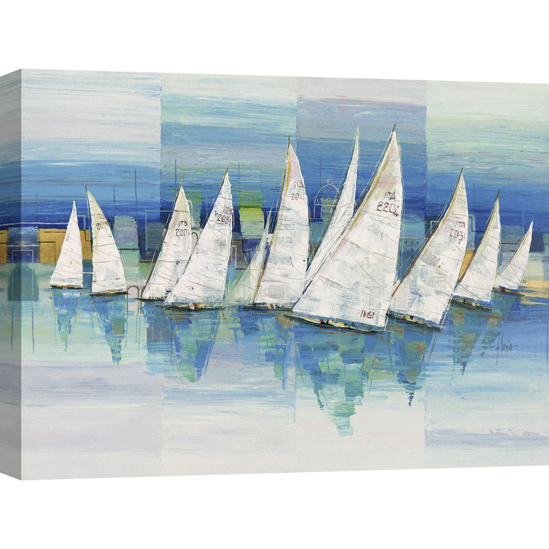 Ocean Sailing 1 Piece Wrapped Canvas Painting, 70cm H x 100cm W x 4cm D