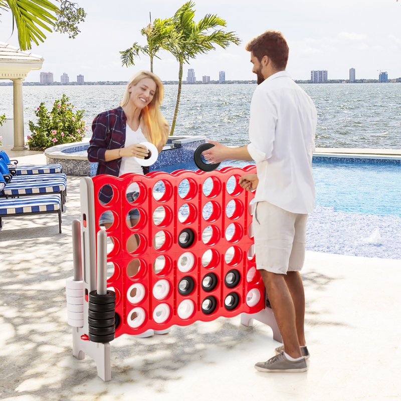 Jumbo 4-to-score Giant Game Set, Red
