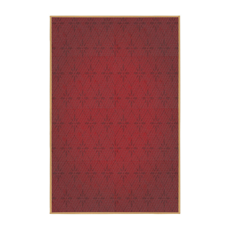 Tapis de zone rouge foncé à motifs, Rectangle 5 pi x 7 pi