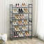9 Pair Stackable Shoe Rack-2135793847