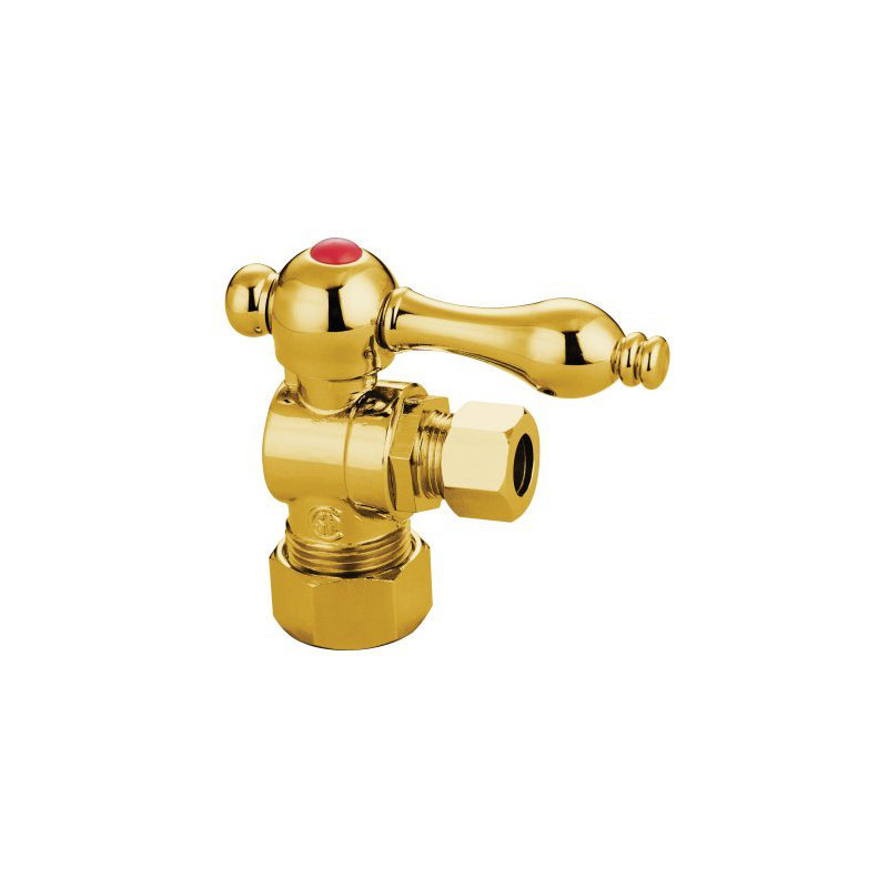 Quarter Decorative Turn Valves, Polished Brass