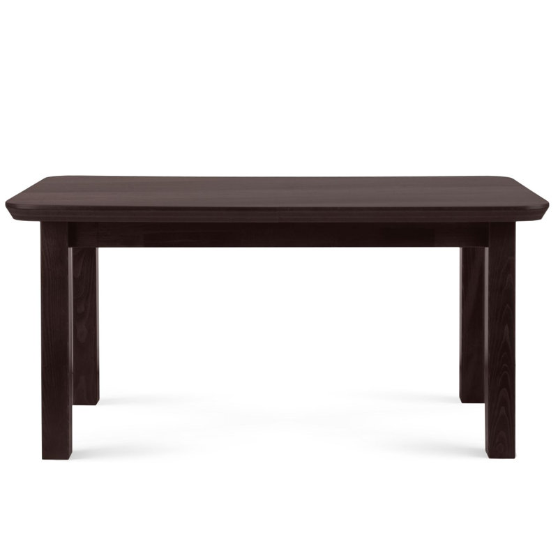 Extendable Metal Base Dining Table, Wenge