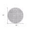 Tapis rond 8 po