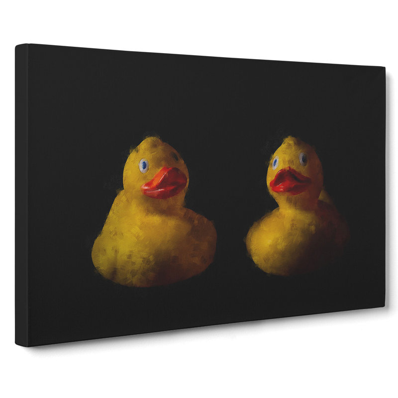Yellow Rubber Ducks - Wrapped Canvas, 35cm H x 50cm W x 3cm D