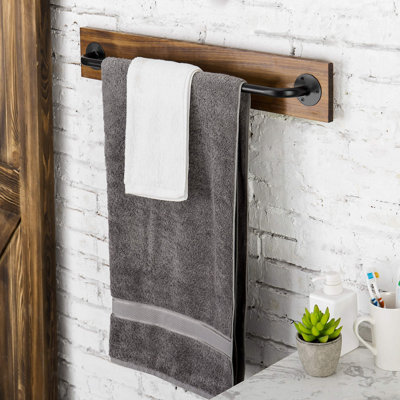 28'' Wood 1 Towel Bar