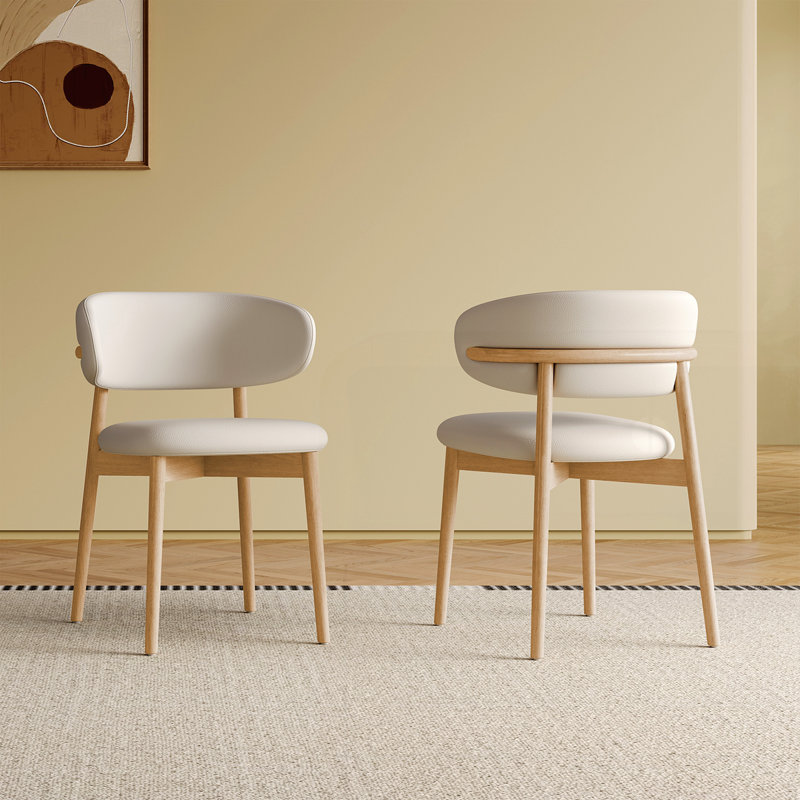 Ensemble de chaises de salle à manger Mid-Century, Natural