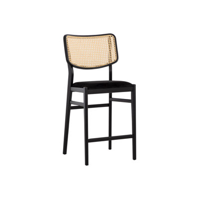 Creach Upholstered Stool with Solid Wood Frame