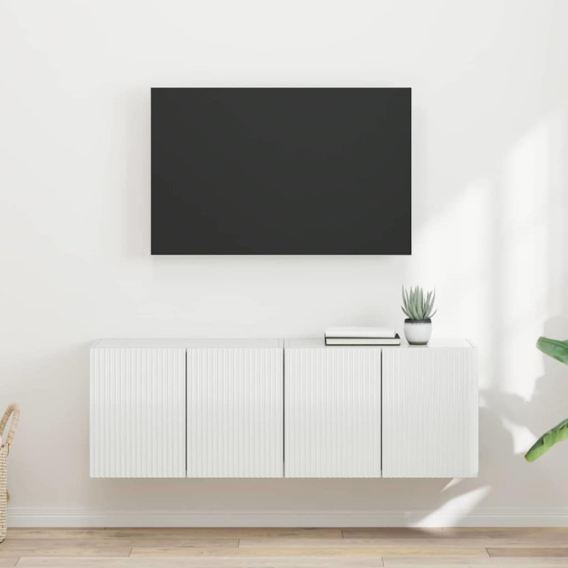 TV Stand for TVs up to 28", High Gloss White