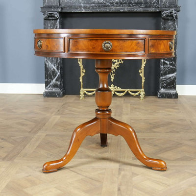 Solid Wood 3 - Drawer End Table
