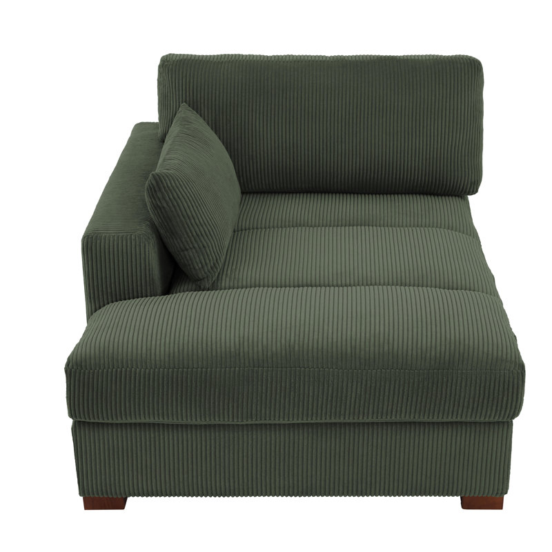 Bentura Chaise Lounge, Green, Left Hand Facing