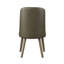Ensemble de 2 chaises d'appoint Waylon en cuir synthétique gris et finition chêne gris