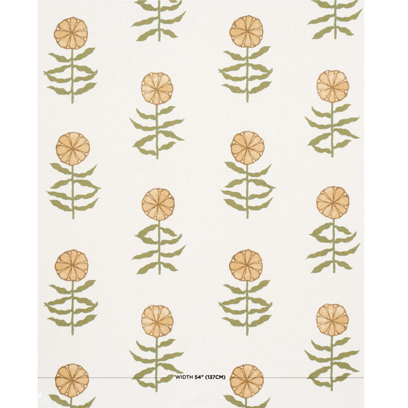 Tissu en similicuir 100% lin Marian Mcevoy Performance, Jaune doux