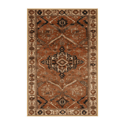 Machine Washable Turkish Brown Area Rug
