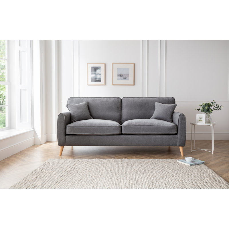 Fontinella 3 Seater Sofa, Charcoal