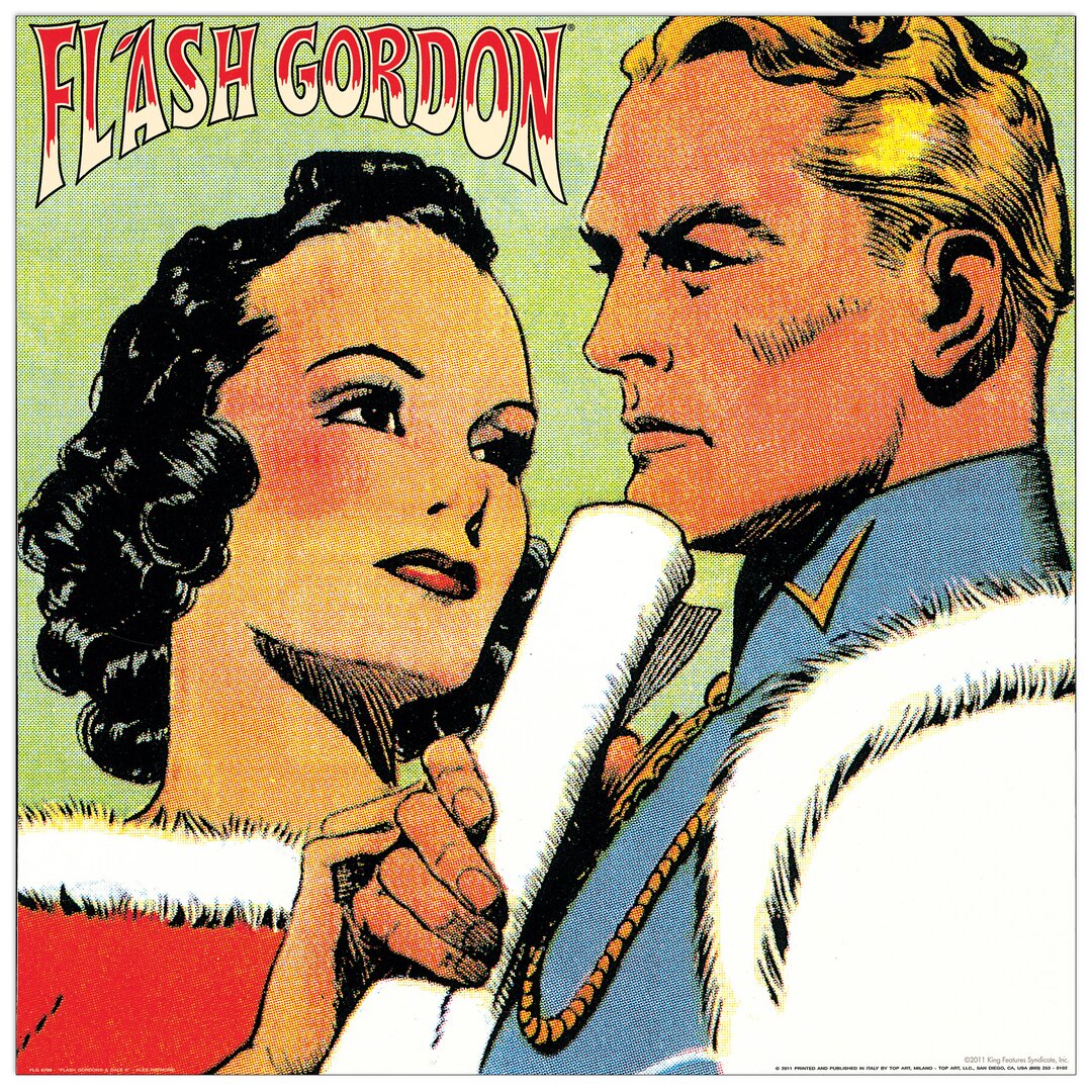 Paneel „Flash Gordon & Dale II“ von Raymond, Grafikdruck