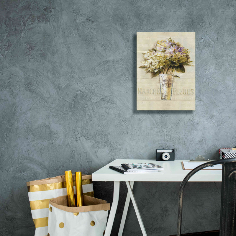 «Marche De Fleurs Bouquet» par Lisa Audit, art mural sur toile, H 16 po x l 12 po x P 0,75 po