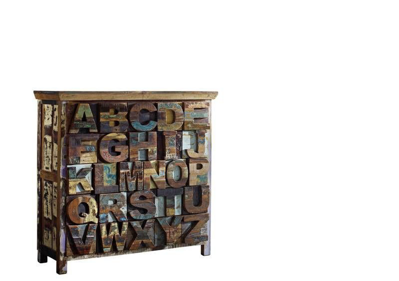 Nature Of Spirit Solid Wood 90 cm W Chest of 20 Drawers