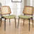 Shrihan Upholstered Rattan Dining Chairs-731431957